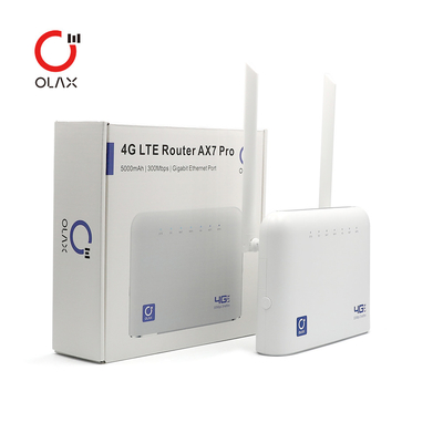 ΥΠΈΡ 300Mbps δρομολογητής 4 CBE Wifi OLAX AX7 δρομολογητής λιμένων 4g του τοπικού LAN με την αυλάκωση Sim και την εξωτερική κεραία